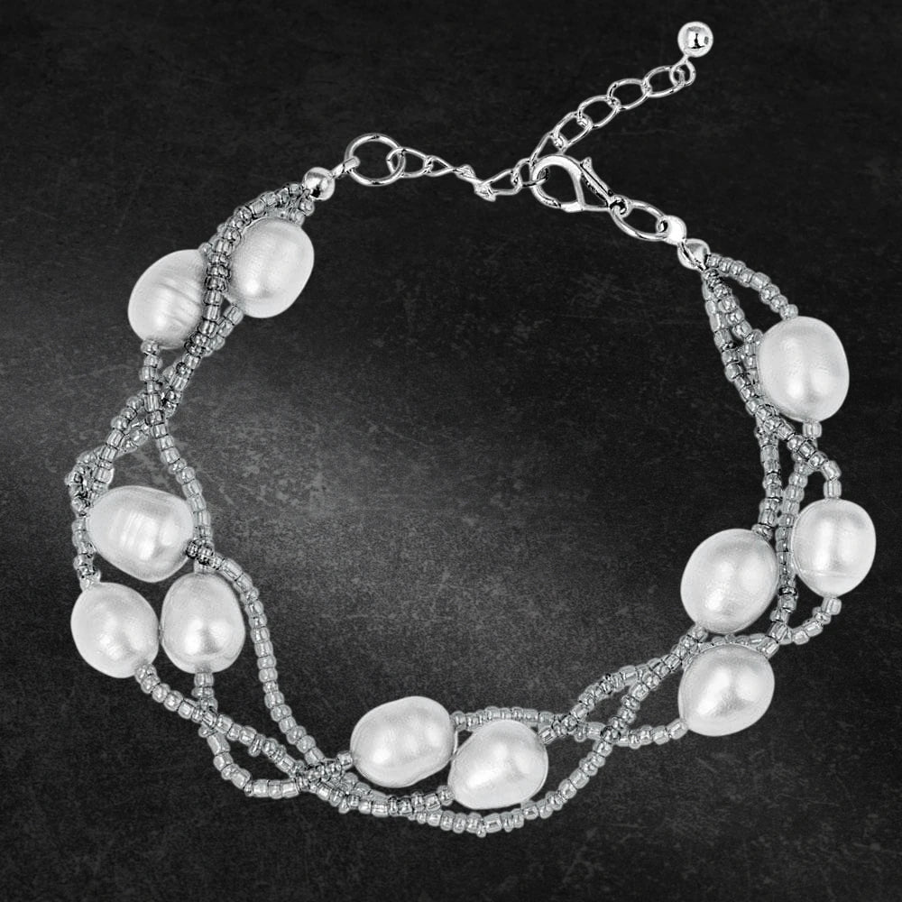 Daniel Steiger Dove Silver Pearl Bracelet