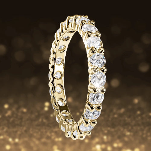Daniel Steiger Gold Millionaire Tennis Eternity Ring