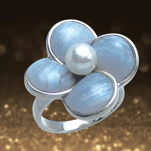 Daniel Steiger Lace Agate Ring