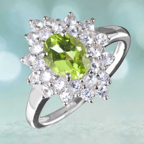 Daniel Steiger Peridot Cluster Ring