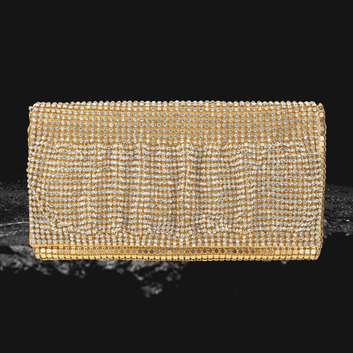 Daniel Steiger Gold Ruffle Clutchbag