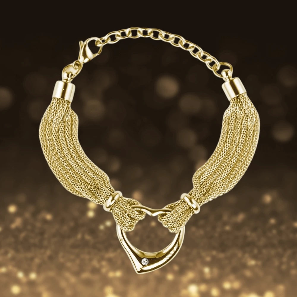 Daniel Steiger Steel Heart Bracelet Gold