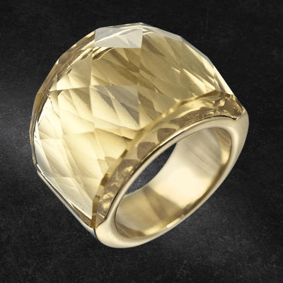 Daniel Steiger Yellow Crystal Kaleidoscope Ring