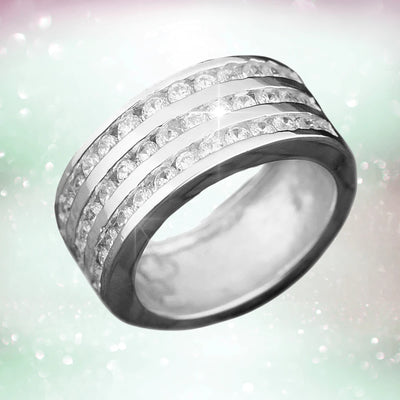 Daniel Steiger Galaxy Ring Rhodium