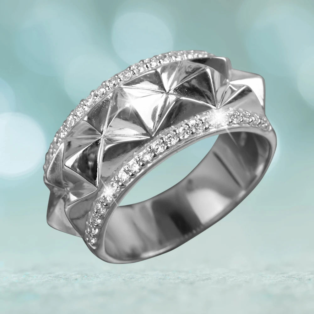 Daniel Steiger Luxor Rhodium Ring