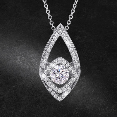 Daniel Steiger Dancing Decora Rhodium Pendant