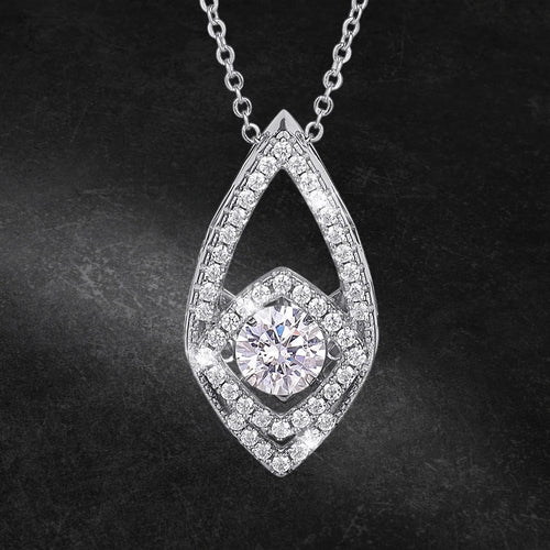 Daniel Steiger Dancing Decora Rhodium Pendant