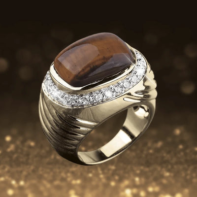 Daniel Steiger Cougar Tigers Eye Ring