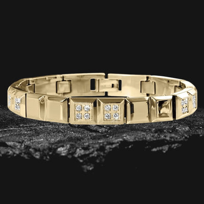 Daniel Steiger Pyramid Gold Bracelet