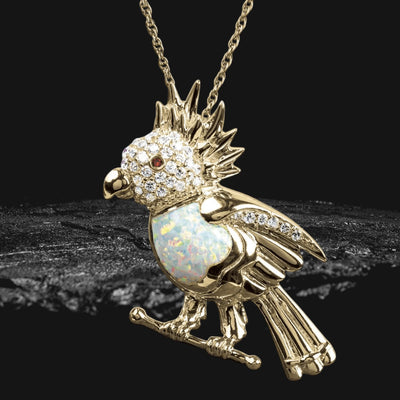 Daniel Steiger Birdsong Yellow Gold Pendant