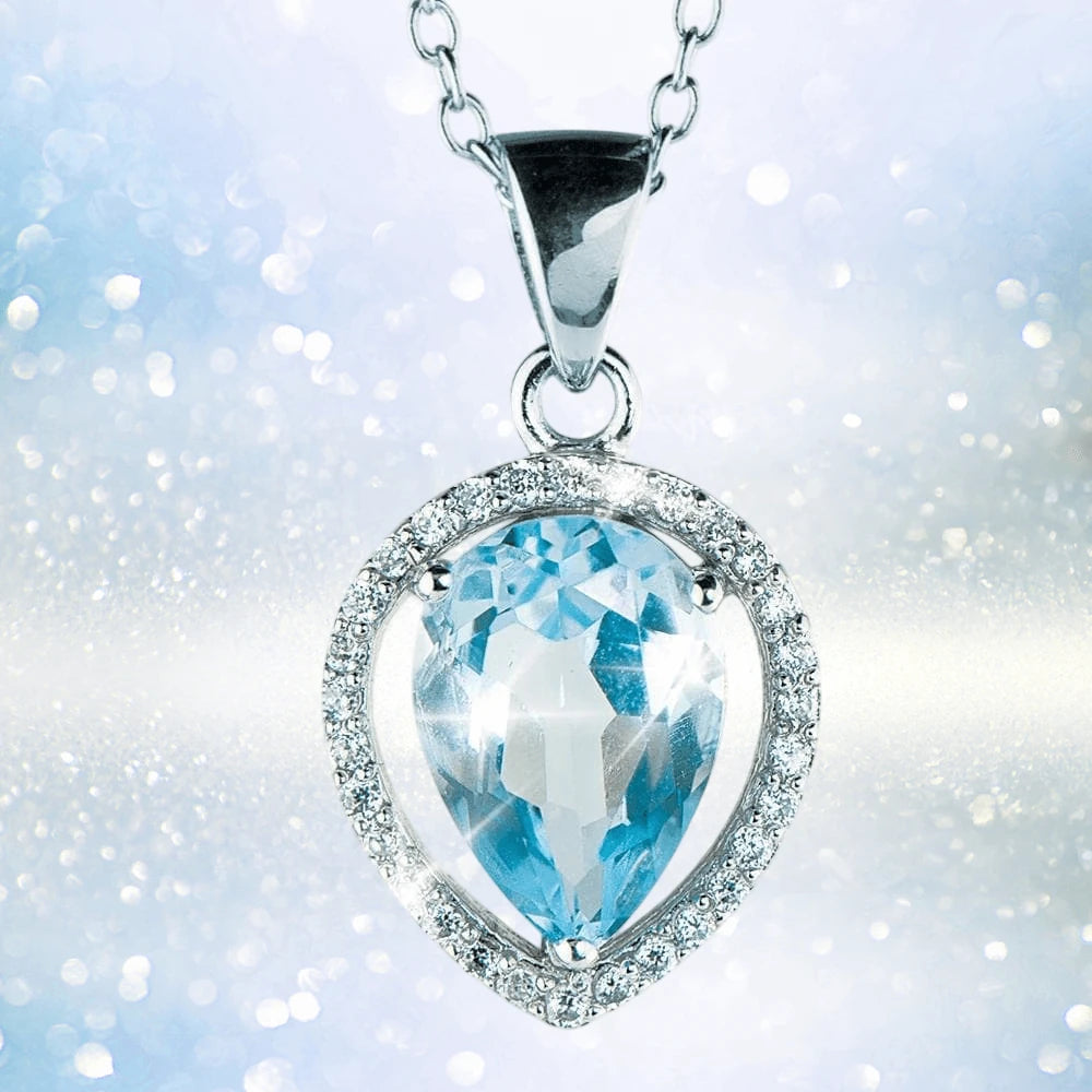 Daniel Steiger Topaz Pear Cut Pendant