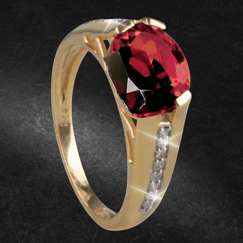 Daniel Steiger Cherished 10K Gold Garnet Ring
