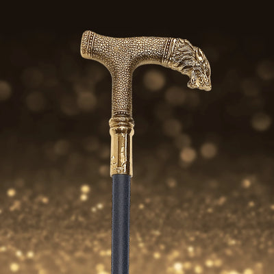 Daniel Steiger Wolf Head Walking Cane