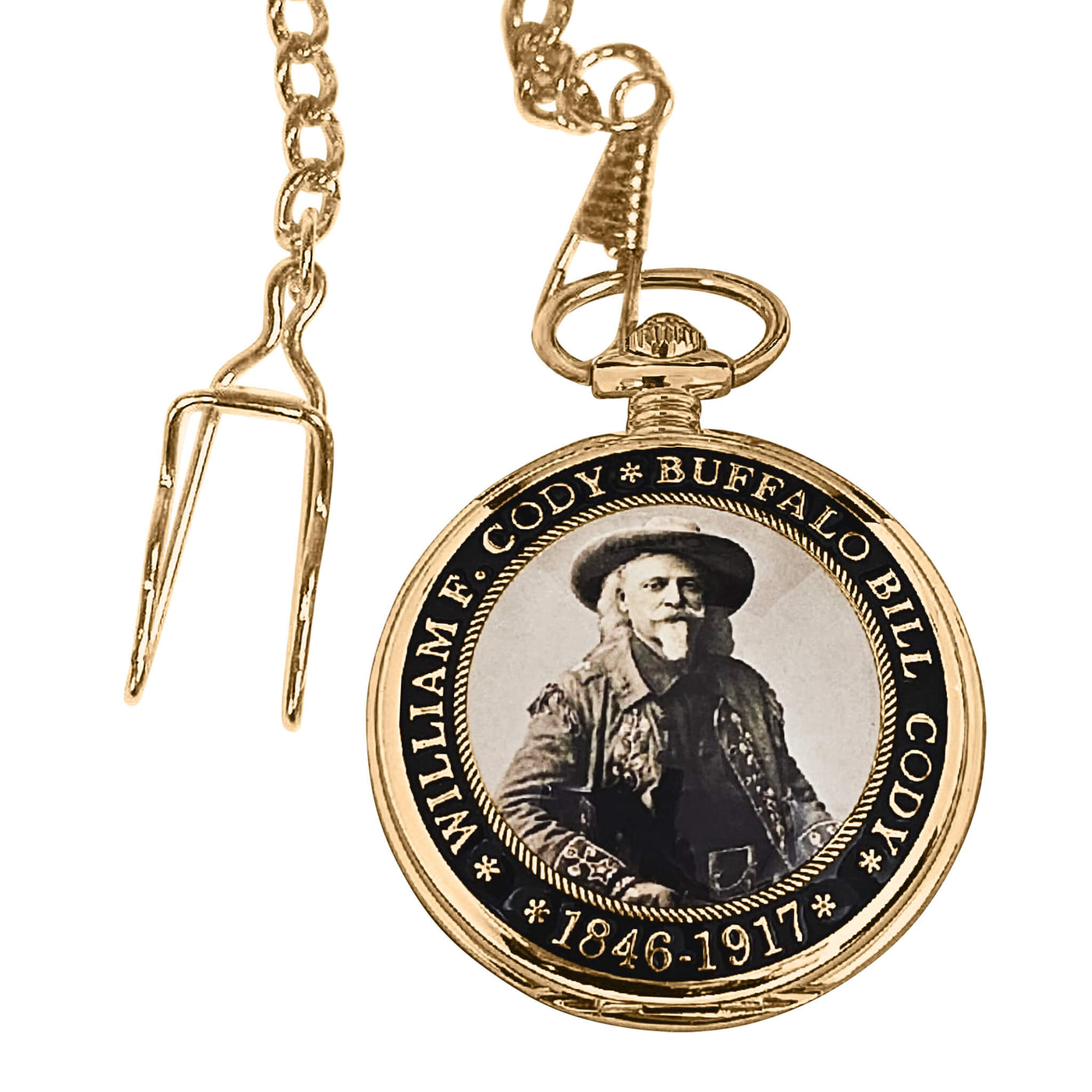 Daniel Steiger Western Legends Buffalo Bill Pocket Watch