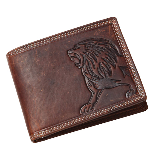 Daniel Steiger Lion Predator Leather Wallet