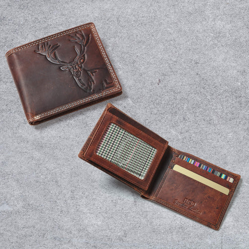 Daniel Steiger Stag Animal Spirit Leather Wallet