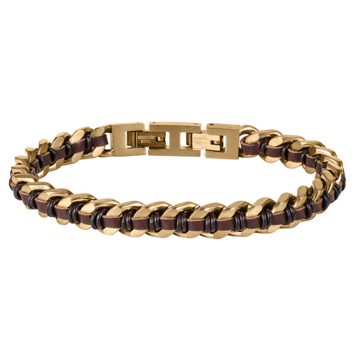Daniel Steiger Woven Ridge Brown Men’s Bracelet