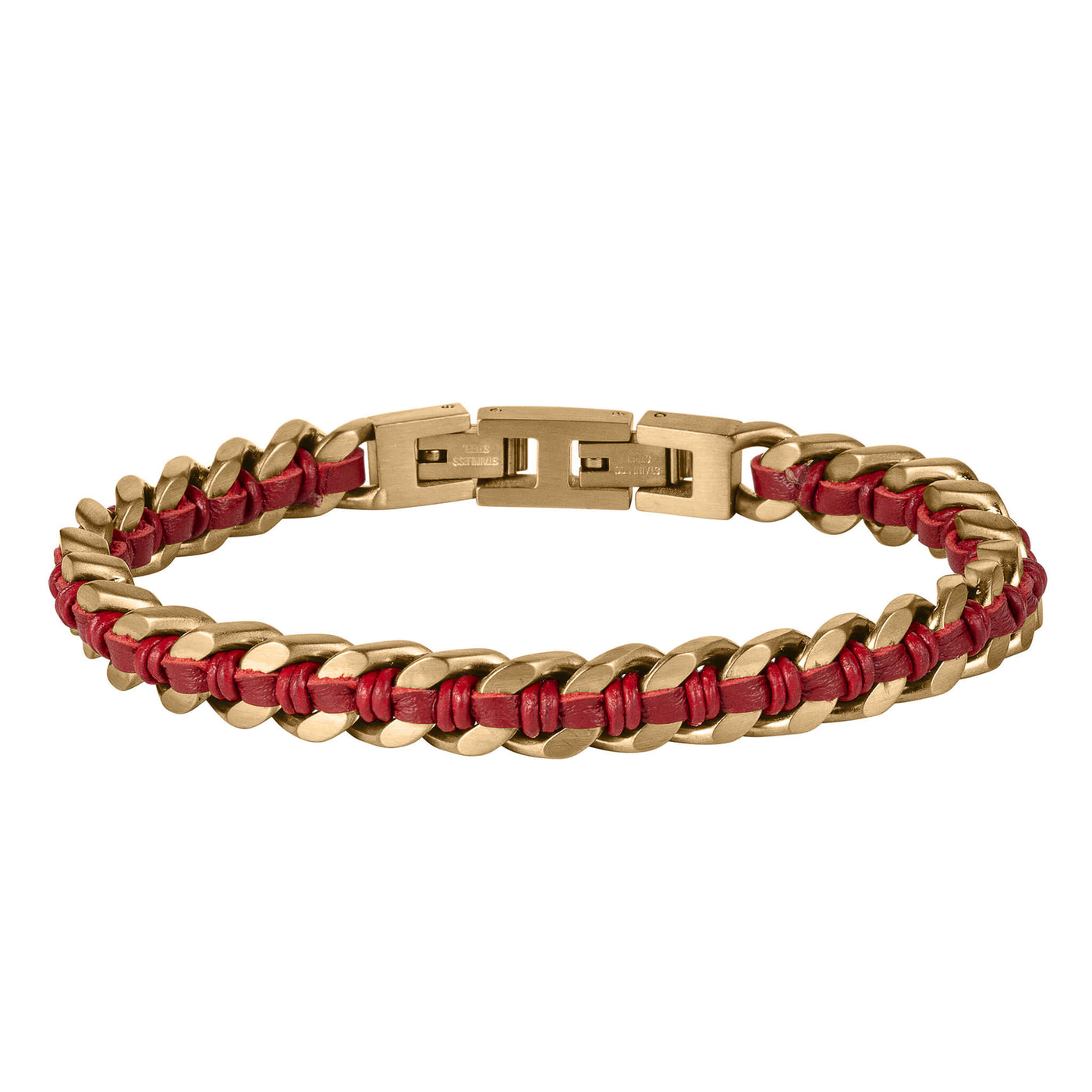 Daniel Steiger Woven Ridge Red Men’s Bracelet