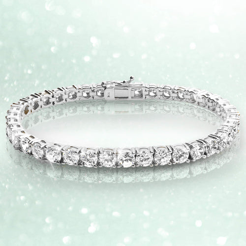 Daniel Steiger Millionaire Rhodium Tennis Bracelet
