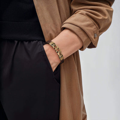 Daniel Steiger Horizon Men's Brown Bracelet