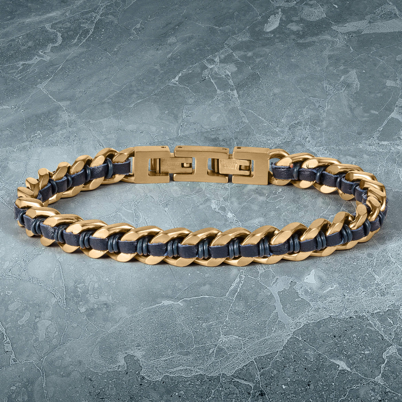 Daniel Steiger Woven Ridge Blue Men’s Bracelet