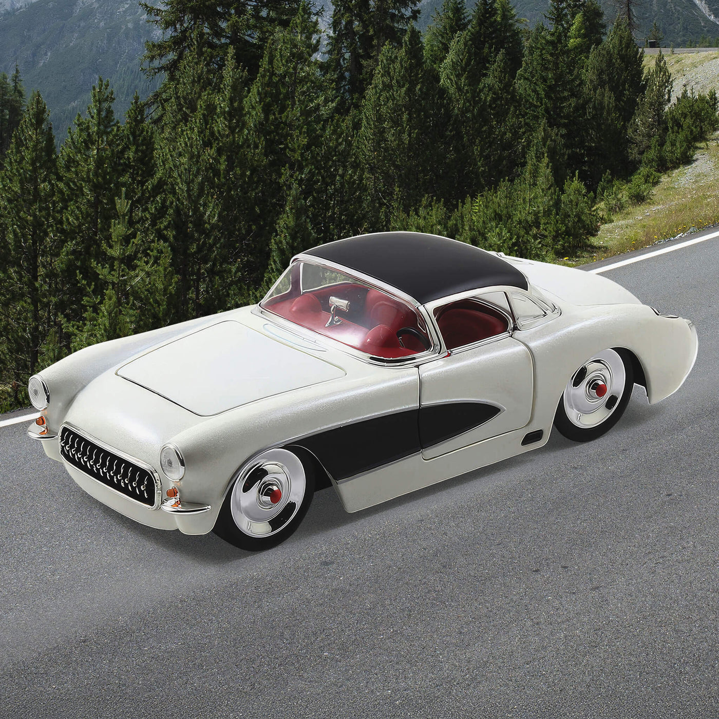 Daniel Steiger 1957 Chevy Corvette - White