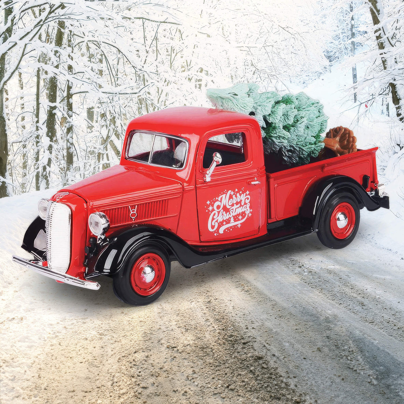 Daniel Steiger 1937 Ford Pickup With Tree