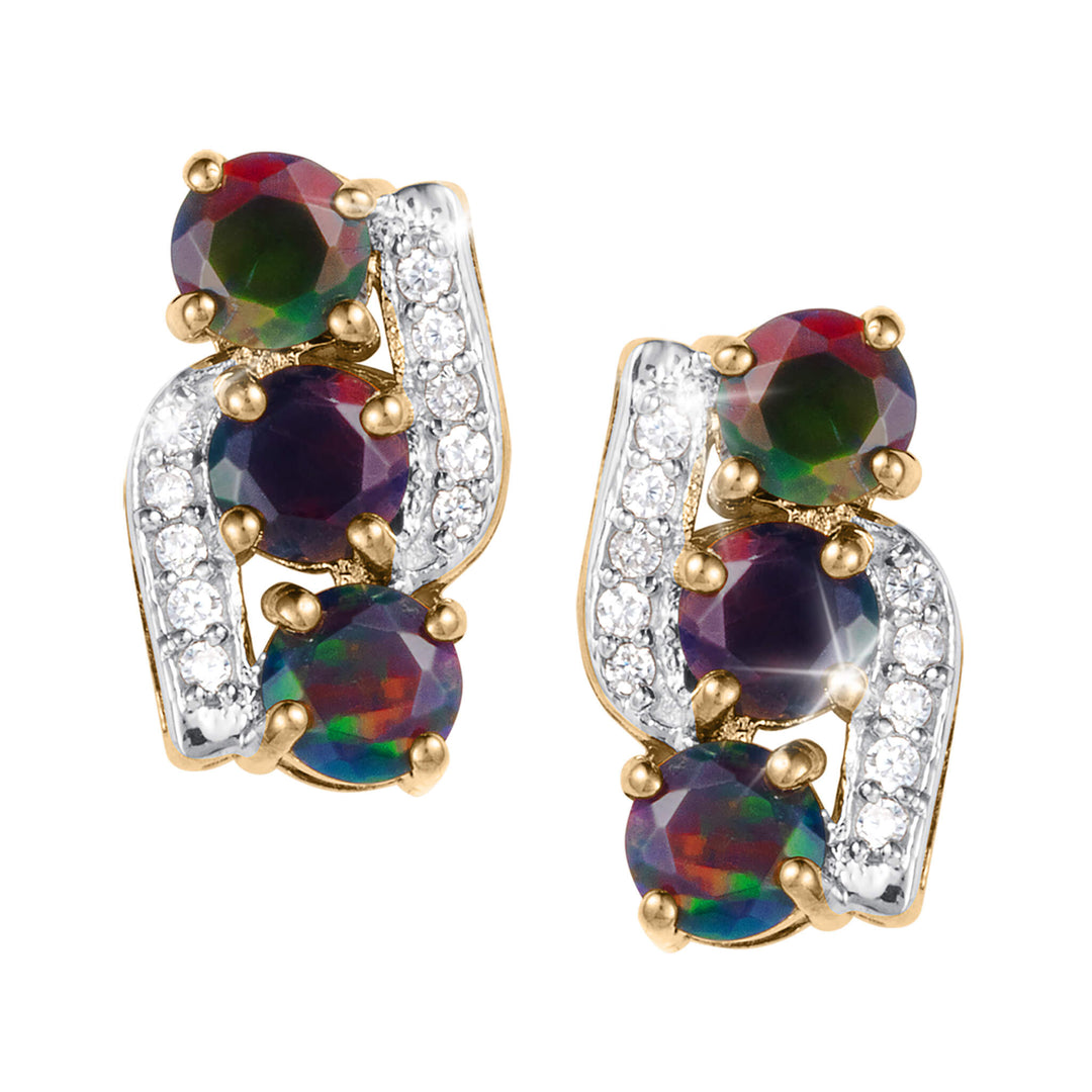Ember & Eclipse Opal Earrings