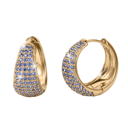 Daniel Steiger Nova Vivid Blue Hoop Earrings