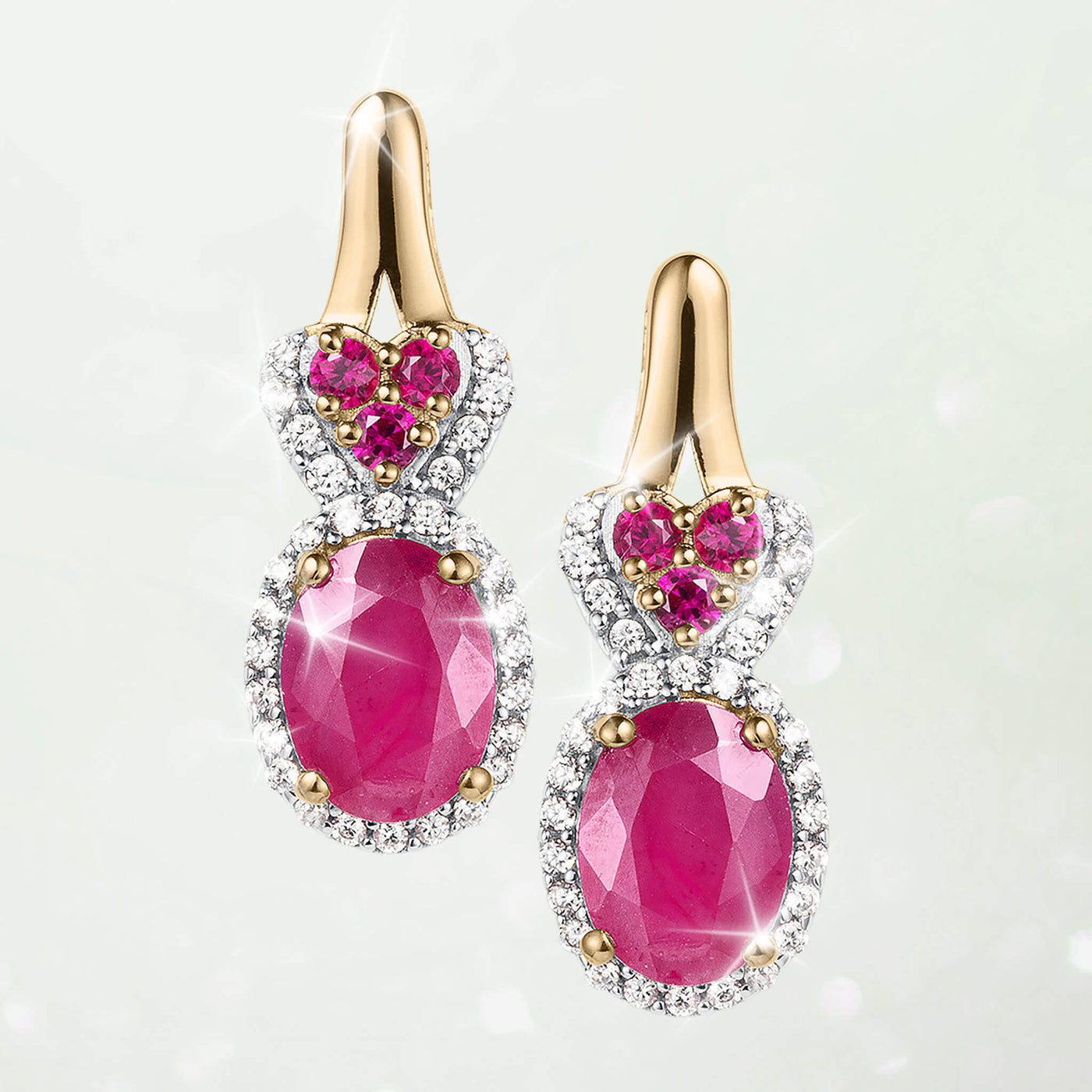 Daniel Steiger Ruby Romance Earrings