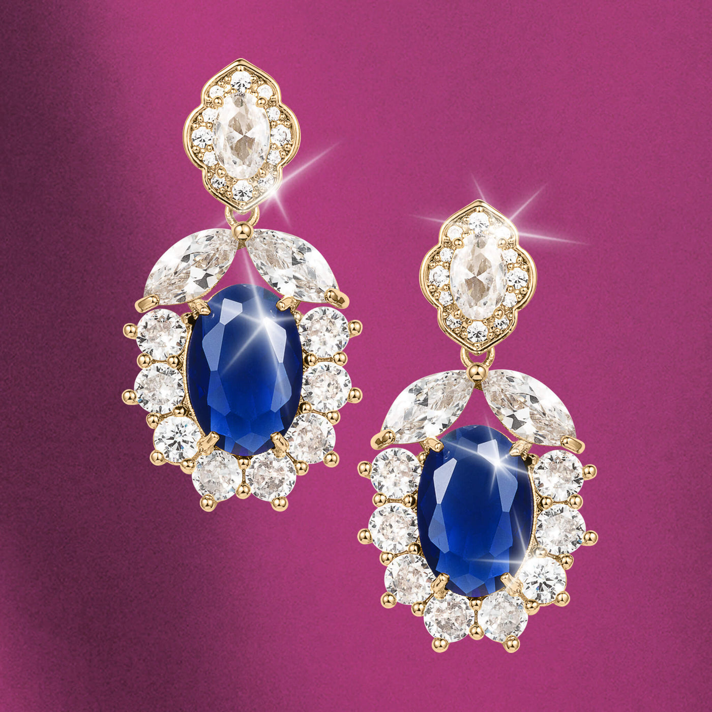 Daniel Steiger Windsor Blue Earrings