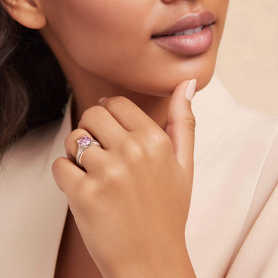 Daniel Steiger Enchanted Rose Pink Ladies Ring