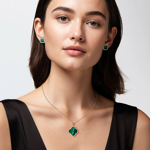 Daniel Steiger Fortuna Clover Malachite Collection