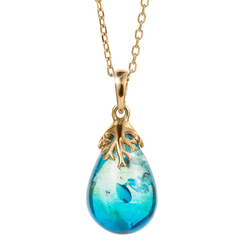 Daniel Steiger Azure Amber Pendant