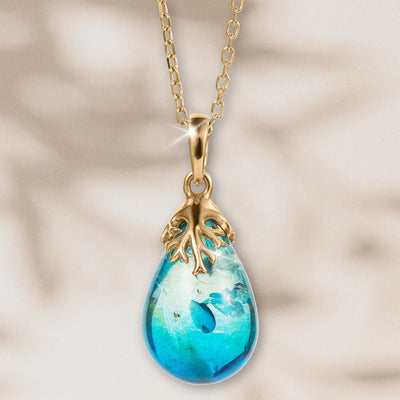 Daniel Steiger Azure Amber Pendant