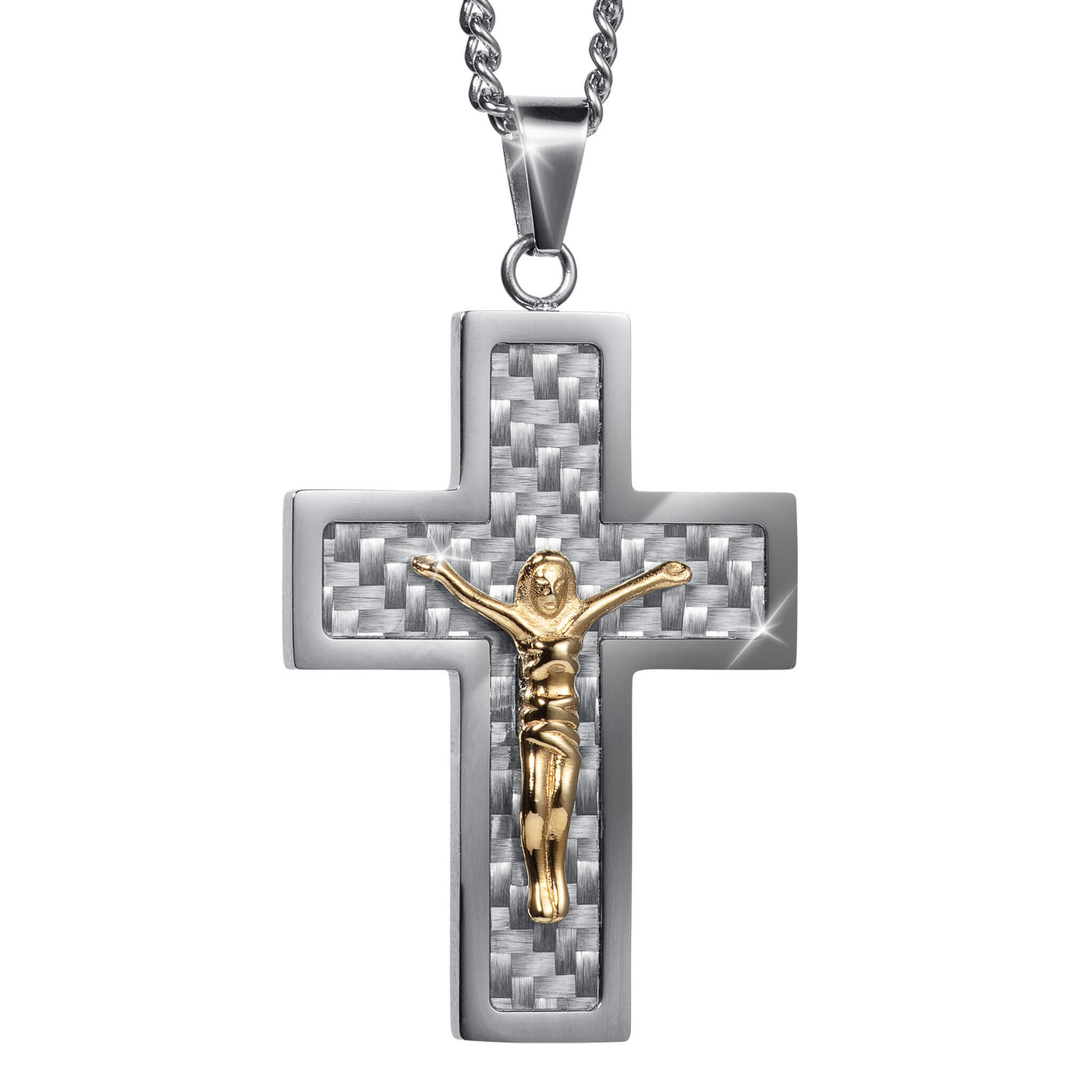 Daniel Steiger Carbon Crucifix Pendant