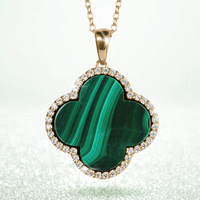 Daniel Steiger Fortuna Clover Malachite Collection