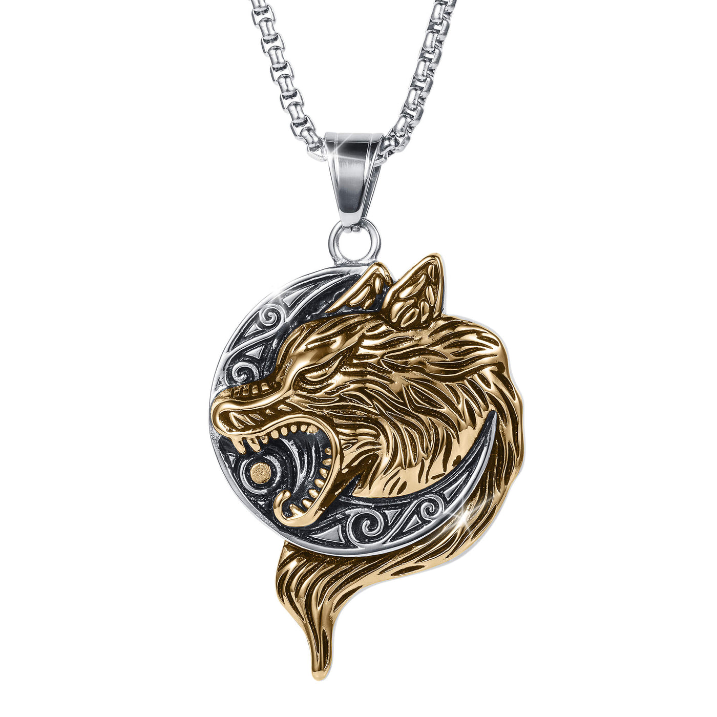 Daniel Steiger Wolf Moonshadow Pendant