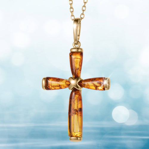 Daniel Steiger Amber Spirit Cross Pendant