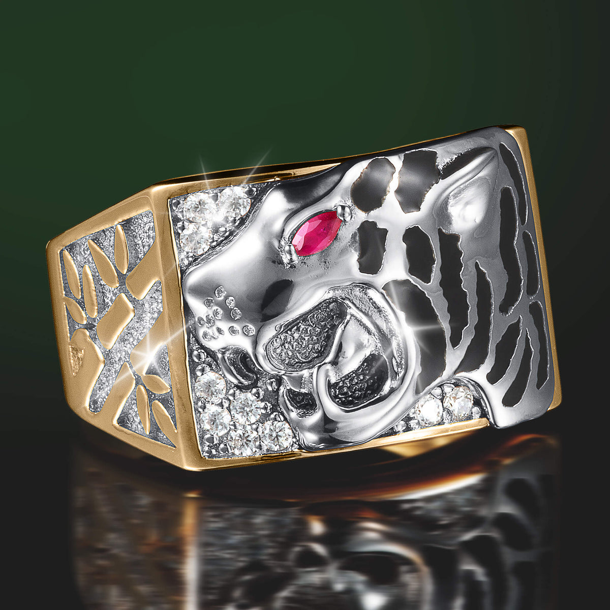 Tiger's Roar Men's Ring