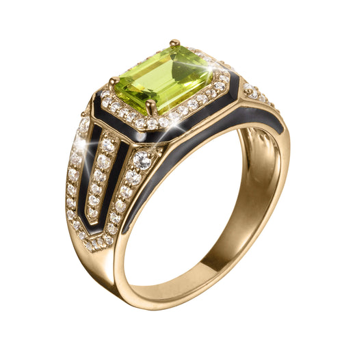Daniel Steiger Commander Peridot Men’s Ring
