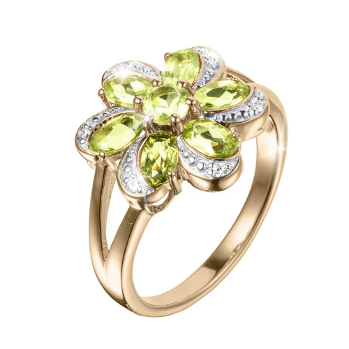Daniel Steiger Flora Peridot Ring