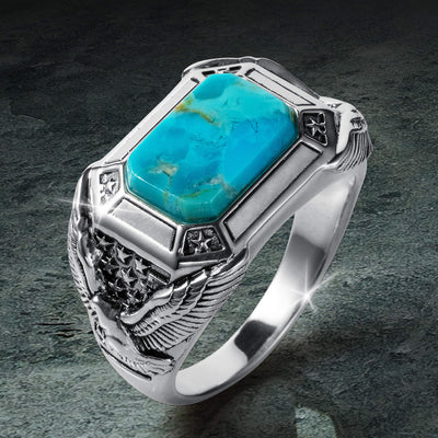 Daniel Steiger Desert Wings Turquoise Men’s Ring