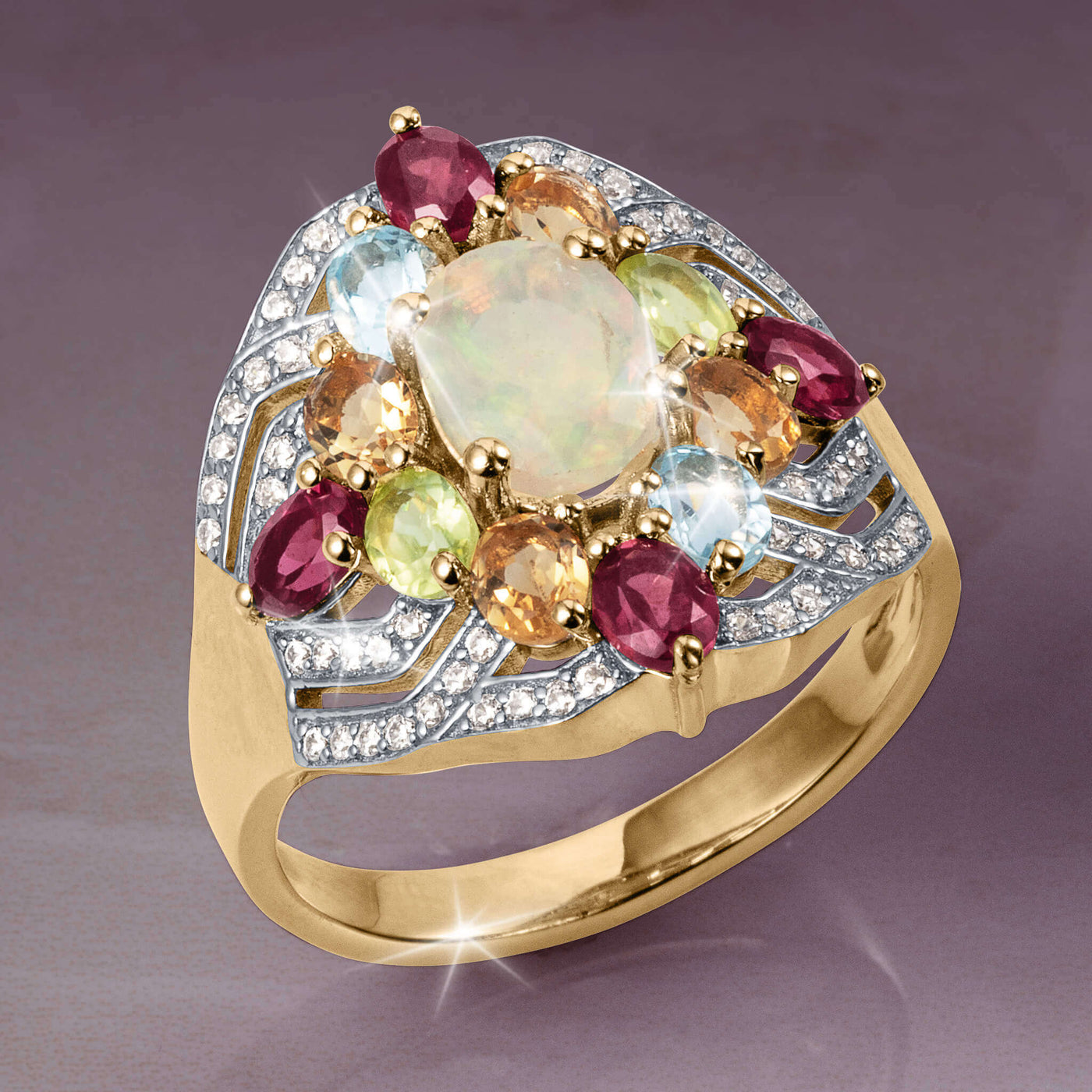 Daniel Steiger Opal Spectrum Ring