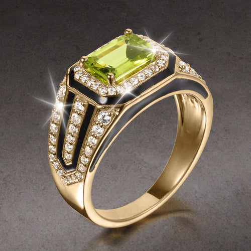 Daniel Steiger Commander Peridot Men’s Ring