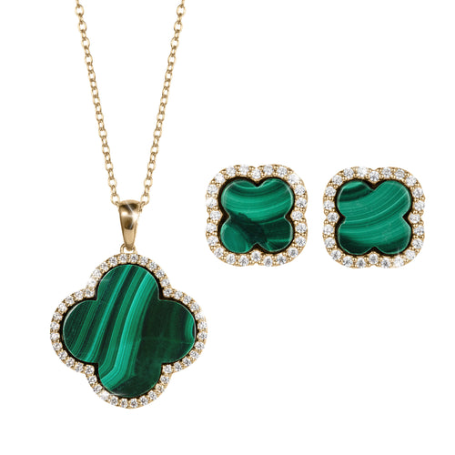 Daniel Steiger Fortuna Clover Malachite Collection
