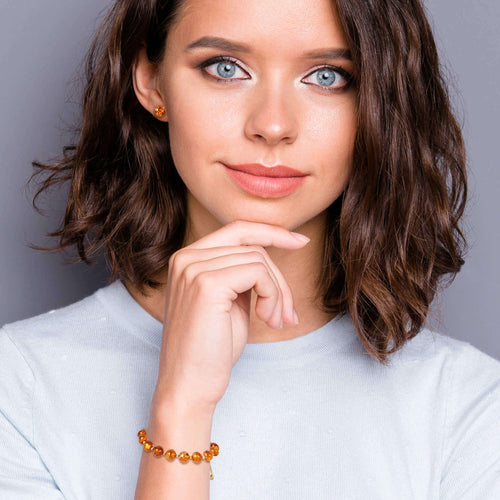 Daniel Steiger Baltic Amber Bead Earrings