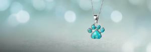Turquoise Paw Pendant