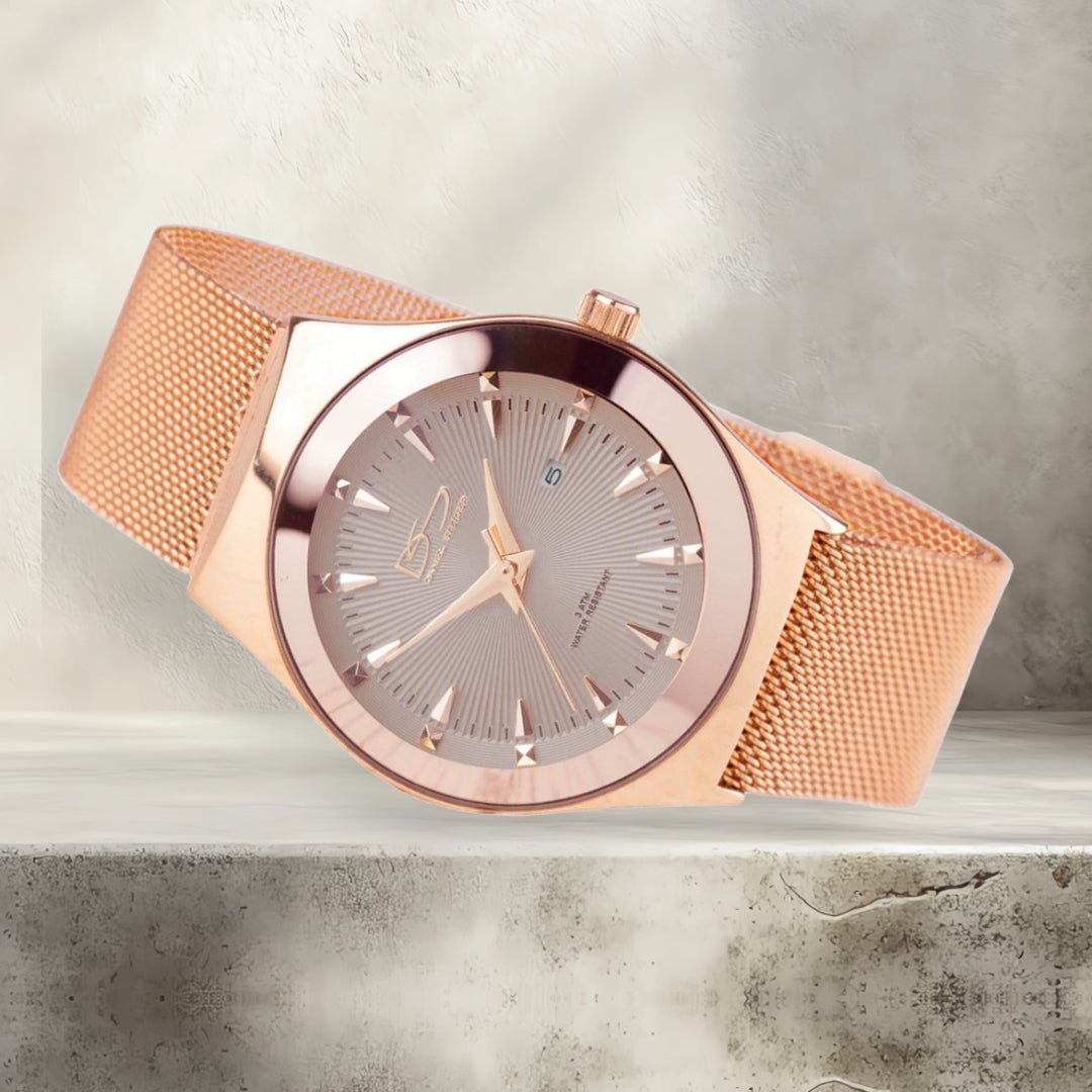 Daniel Steiger Rondo Milanese Magnetic Rose Gold Men's Watch