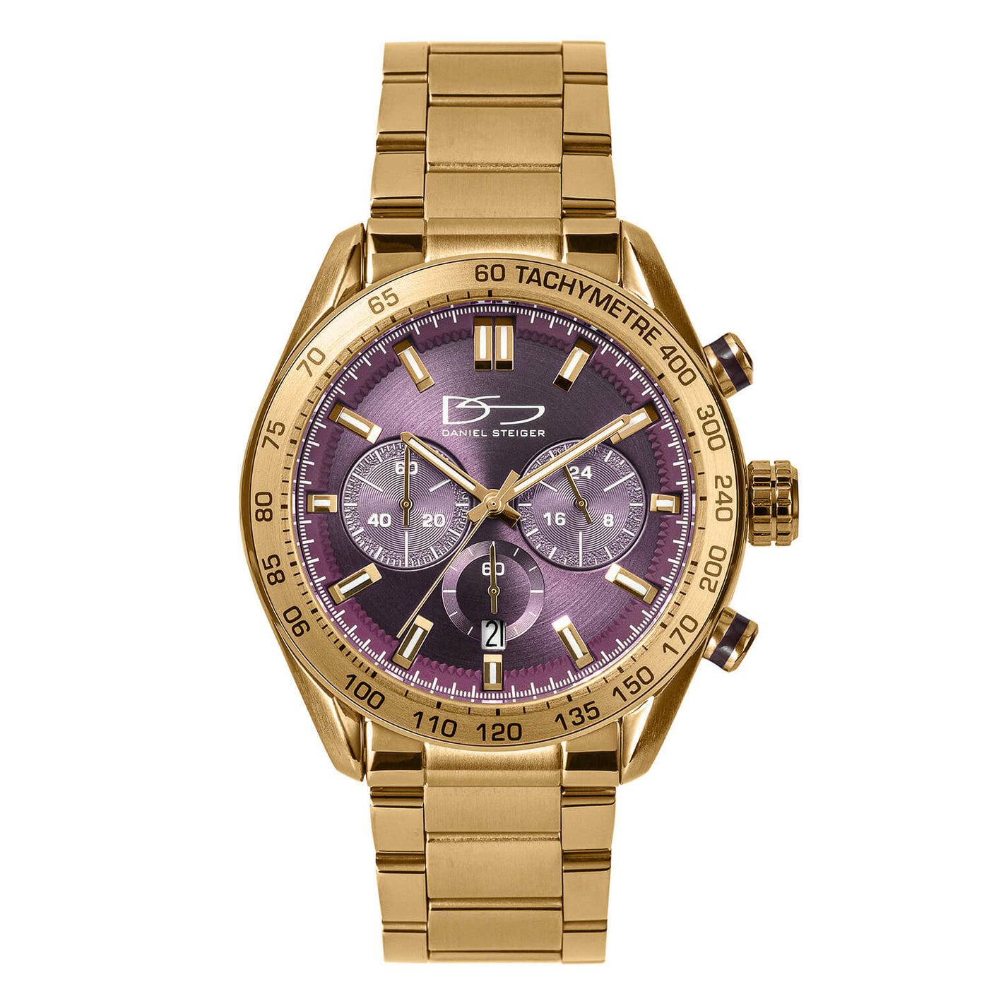 Daniel Steiger Tuxedo Wine Men's Watch